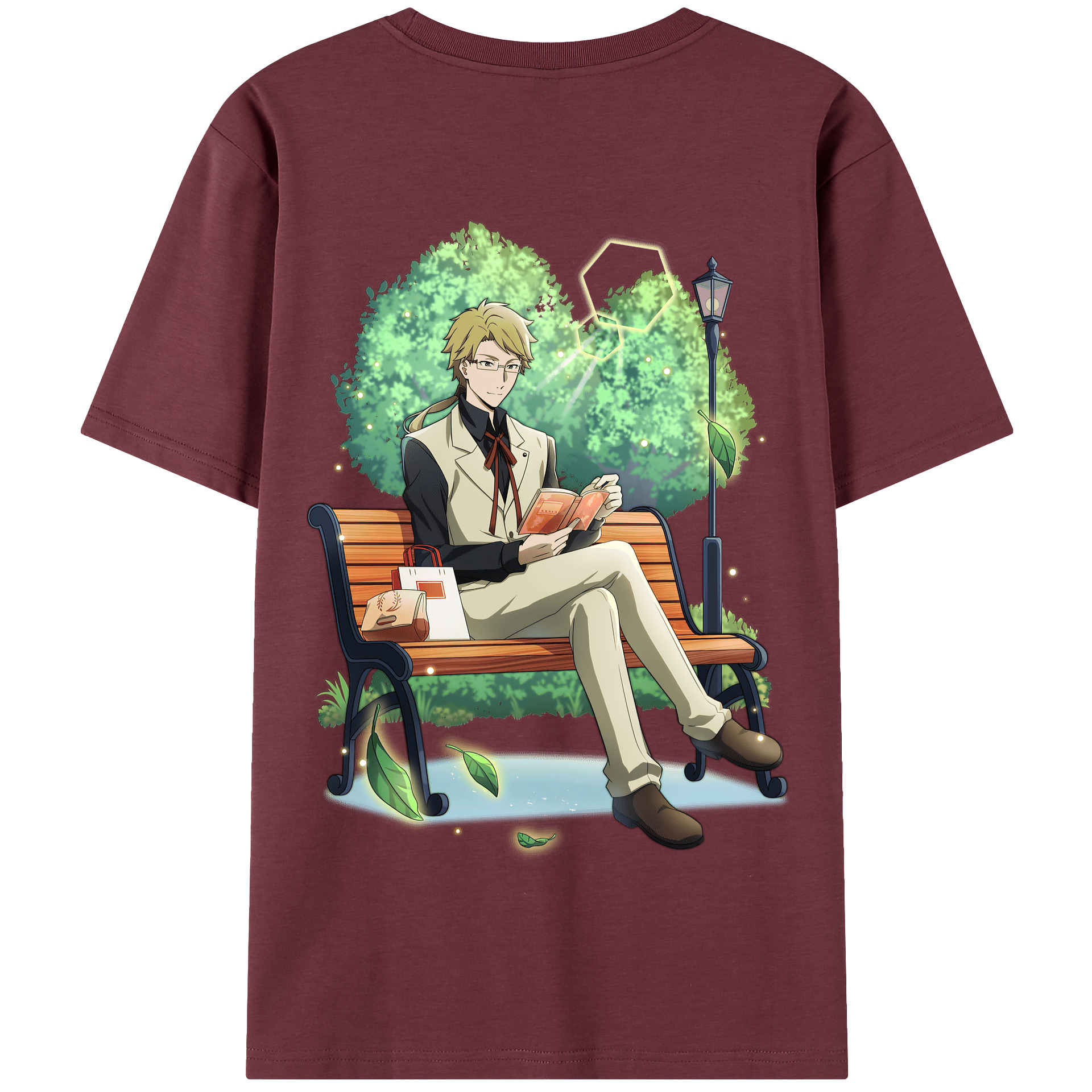（画像用） 文豪ストレイドッグス Bungo Stray Dogs 綿100％半袖Tシャツ（背面プリント）